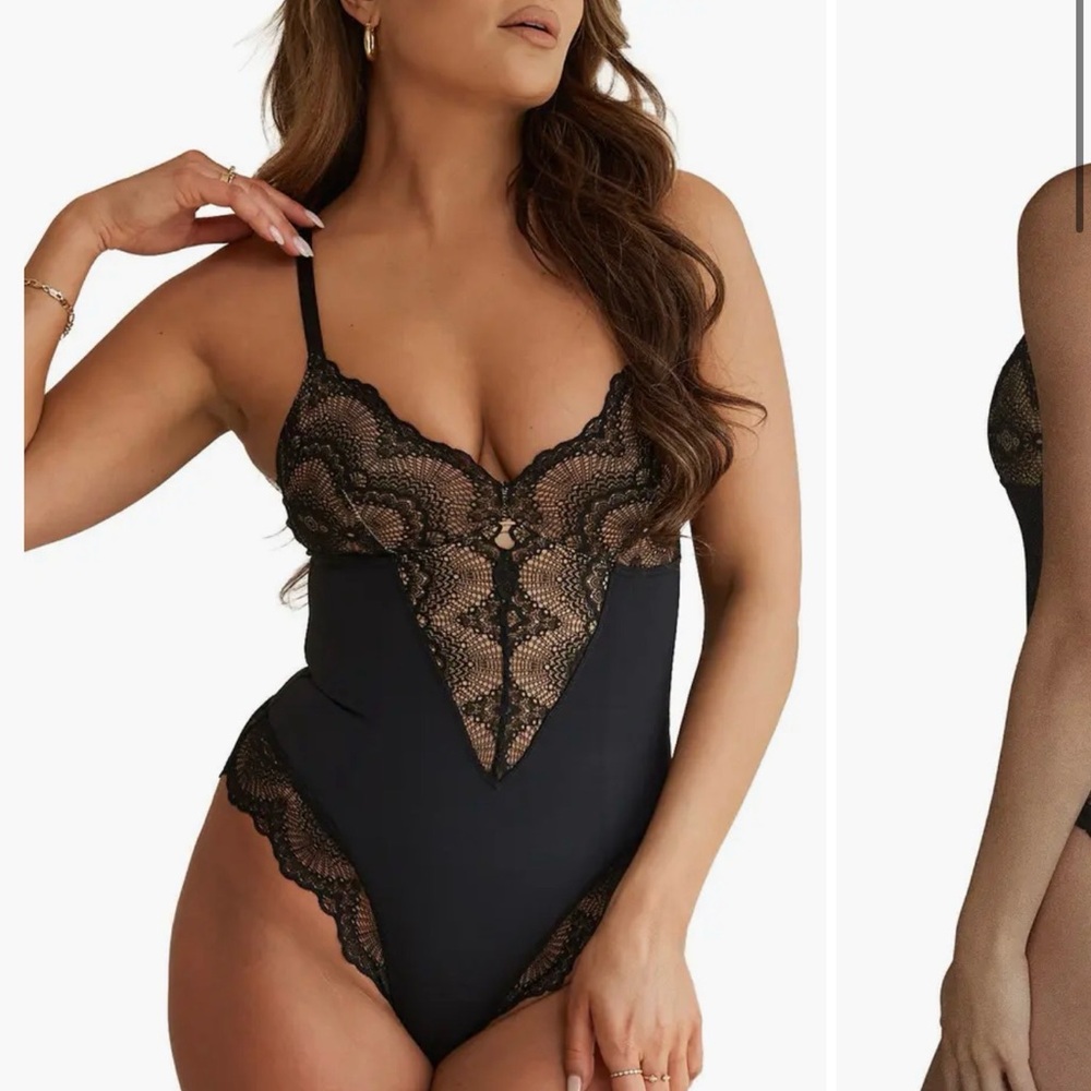 NEVER WORN Sculpting Lace Shapewear Bodysuit - Pinsey